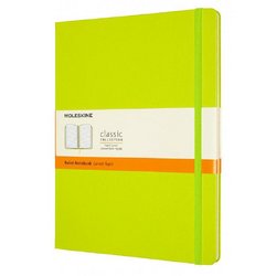 Блокнот Moleskine Classic Xlarge A5+ 96 листов в линейку салатовый на сшивке (190x250 мм)